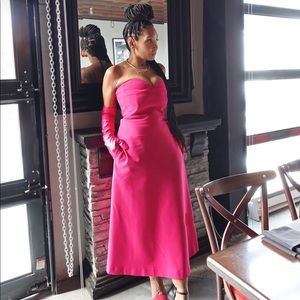 Zara bustier midi dress